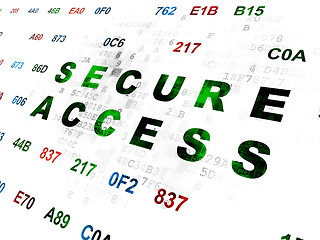 Image showing Privacy concept: Secure Access on Digital background
