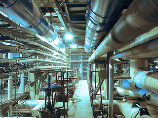 Image showing Equipment, cables and piping