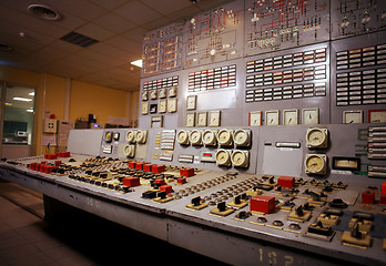 Image showing Control room of an old power generation plant