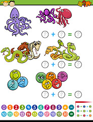 Image showing mathematical task for children