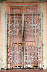 Image showing Metal folding door