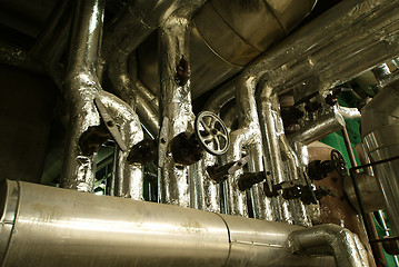 Image showing Equipment, cables and piping