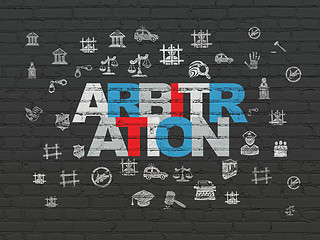 Image showing Law concept: Arbitration on wall background