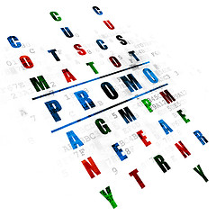 Image showing Marketing concept: Promo in Crossword Puzzle