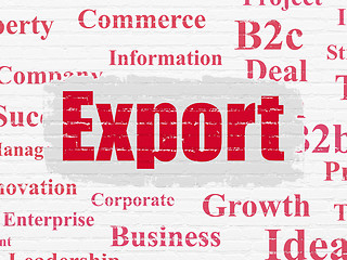 Image showing Business concept: Export on wall background