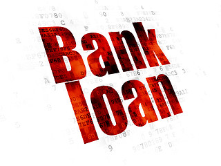 Image showing Banking concept: Bank Loan on Digital background