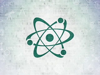 Image showing Science concept: Molecule on Digital Paper background
