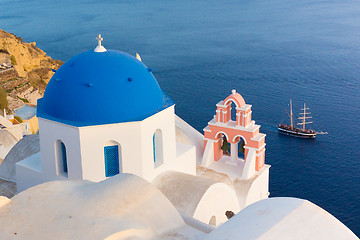 Image showing Oia village on Santorini island, Greece.