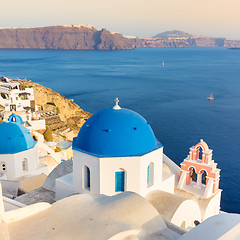 Image showing Oia village on Santorini island, Greece.