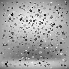 Image showing Set of Grey Stars