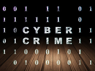 Image showing Safety concept: Cyber Crime in grunge dark room