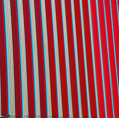 Image showing blue red abstract metal in englan london railing steel and backg