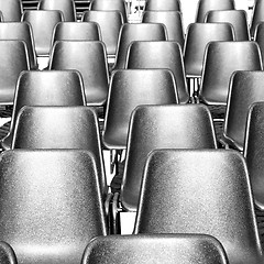 Image showing empty seat in italy europe background black  texture