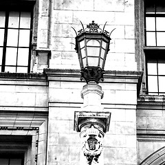 Image showing europe in the wall of london lantern and abstract illumination