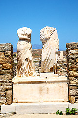 Image showing archeology  in delos greece  