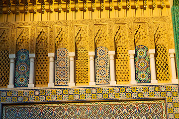 Image showing line in morocco africa old tile  floor ceramic abstract