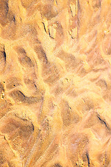 Image showing brown dry sand   sahara desert morocco africa erosion 