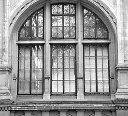 Image showing old construction in london englan europe brick  wall and window 