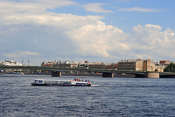 Image showing Pleasure boat on the Neva.