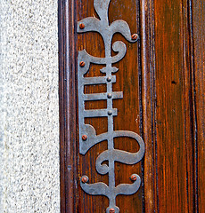 Image showing castellanza blur   abstract     curch  closed wood   cross