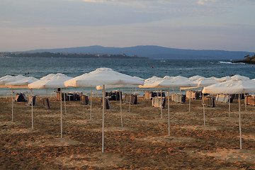 Image showing sunset on the Bulgarian Beach 