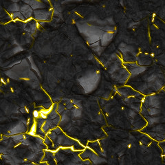 Image showing seamless stone texture yellow glow