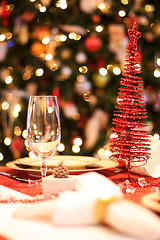Image showing Christmas table