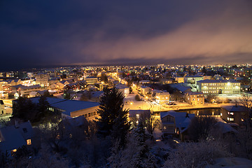 Image showing Reykjavik at christmas