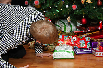 Image showing gifts under the christmastree