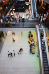 Image showing People shopping in mall