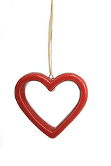 Image showing hanging red heart