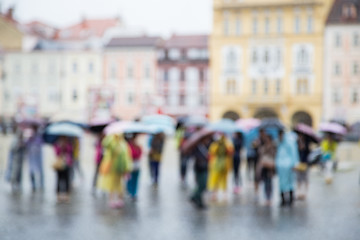 Image showing Standing in the rain