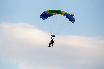 Image showing unidentified skydivers, parachutist