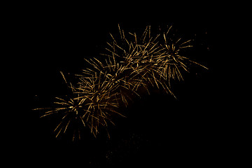 Image showing Fireworks in the night sky