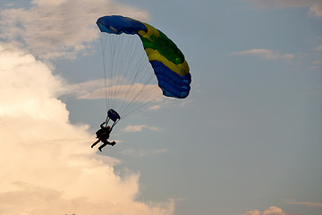 Image showing unidentified skydivers, parachutist