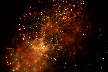 Image showing Fireworks in the night sky