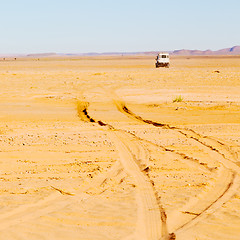 Image showing sunshine in the desert of morocco sand and dune