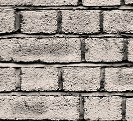 Image showing in london abstract    texture of a ancien wall and ruined brick