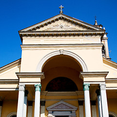 Image showing old architecture in italy europe milan religion and sunlight