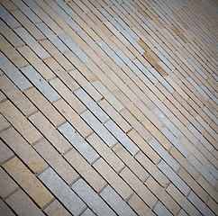 Image showing brick in london   the    abstract    texture of a ancien wall an