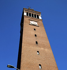 Image showing castellanza old abstract in  italy   the street lamp