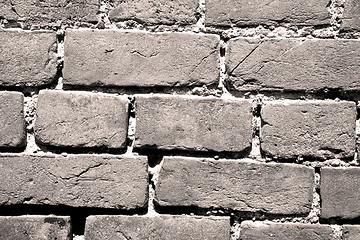 Image showing brick in  italy old wall and texture material the background