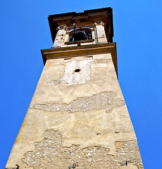 Image showing castronno old abstract in   church tower bell sunny day