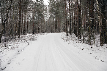 Image showing the winter road  