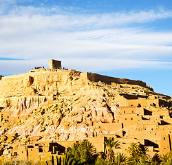 Image showing africa in morocco the old contruction and the historical village