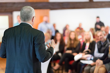 Image showing Speaker at Business Conference and Presentation.