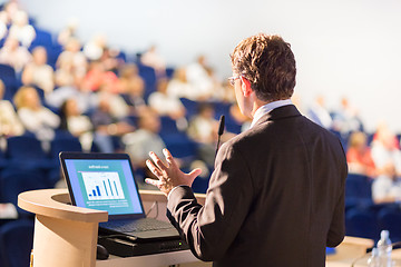 Image showing Speaker at Business Conference and Presentation.