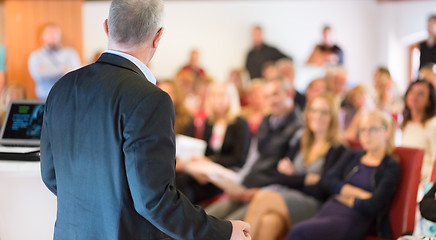 Image showing Speaker at Business Conference and Presentation.