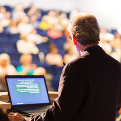 Image showing Speaker at Business Conference and Presentation.