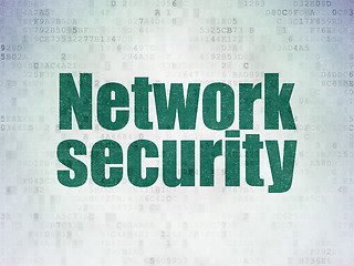 Image showing Safety concept: Network Security on Digital Paper background